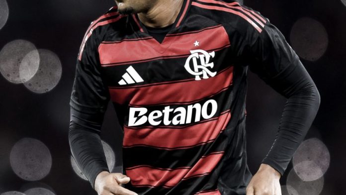 Camisa do Flamengo com o patrocínio da Betano