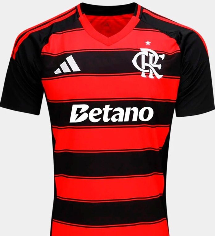 Camisa do Flamengo com o patrocínio da Betano