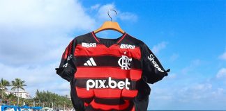 Camisa do Flamengo com patrocínio da Pixbet