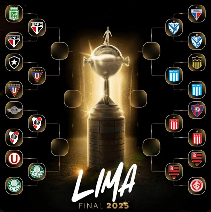 Chaveamento das quartas de final da Copa Libertadores da América 2025