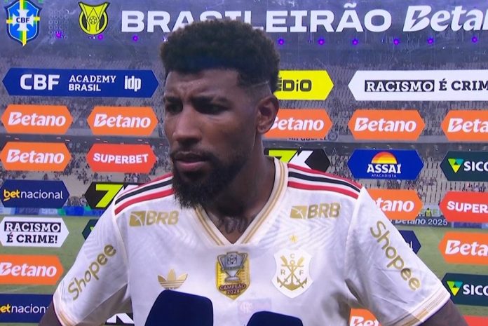 Emerson Royal em entrevista após empate do Flamengo com o Ceará