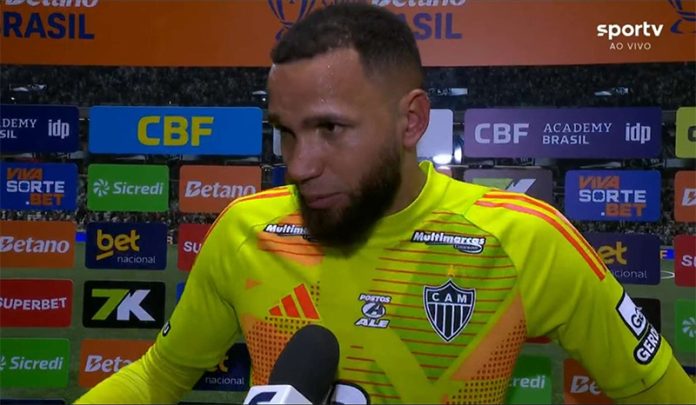 Everson em entrevista após Atlético-MG eliminar o Flamengo na Copa do Brasil