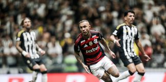 Everton Cebolinha marcou o gol da vitória do Flamengo sobre o Atético-MG - FOTO: Gilvan de Souza / Flamengo