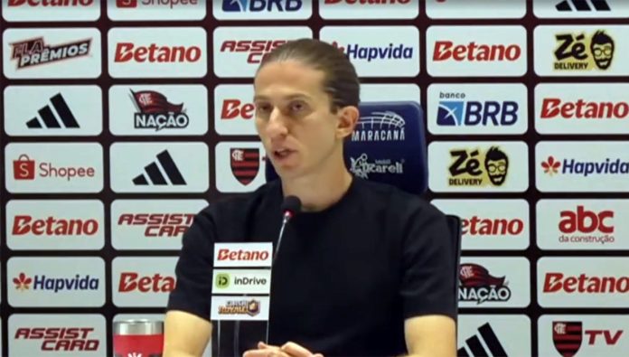 Filipe Luís em entrevista após empate do Flamengo em 1x1 com o Grêmio