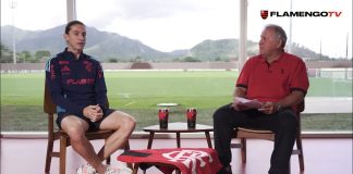 O técnico Filipe Luís e o REI da Nação Rubro-Negra, o Galinho Zico