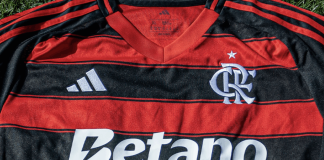 Camisa do Flamengo com o patrocínio da Betano