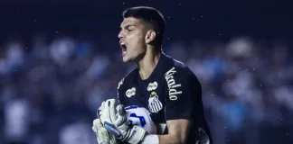 Gabriel Brazão goleiro do Santos