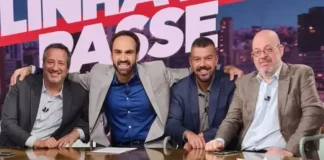 Gian Oddi, William Tavares, Pedro Ivo Almeida e Vitor Birner, no Linha de Passe da ESPN