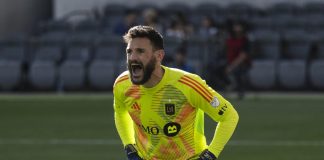 Hugo Lloris em campo pelo Los Angeles FC