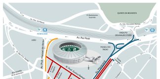 Interdições das ruas no entorno do Maracanã - Divulgação / Prefeitura do Rio
