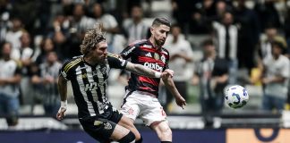 Jorginho em campo pelo Flamengo contra o Atlético-MG - FOTO: Gilvan de Souza / Flamengo