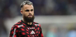 Michael em campo pelo Flamengo