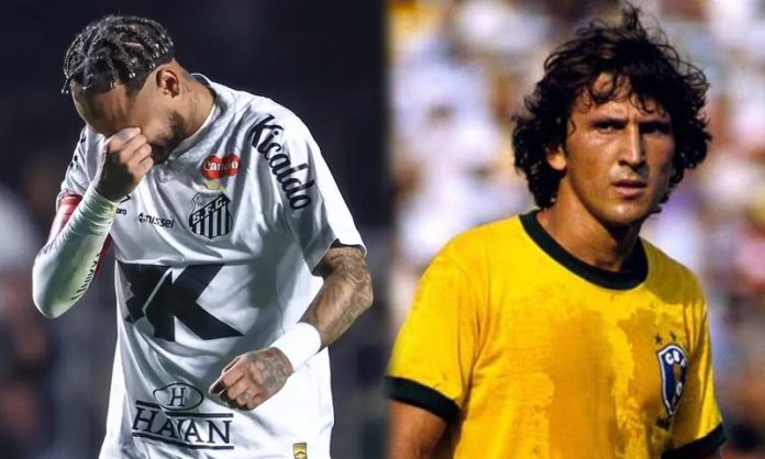 Neymar no Santos e Zico na Seleção Brasileira