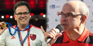 O ex-vice-presidente Rodrigo Dunshee e o ex-presidente Bandeira de Mello