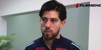 O goleiro Rossi em entrevista a Flamengo TV