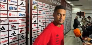 Samuel Lino em entrevista após empate entre Flamengo e Grêmio
