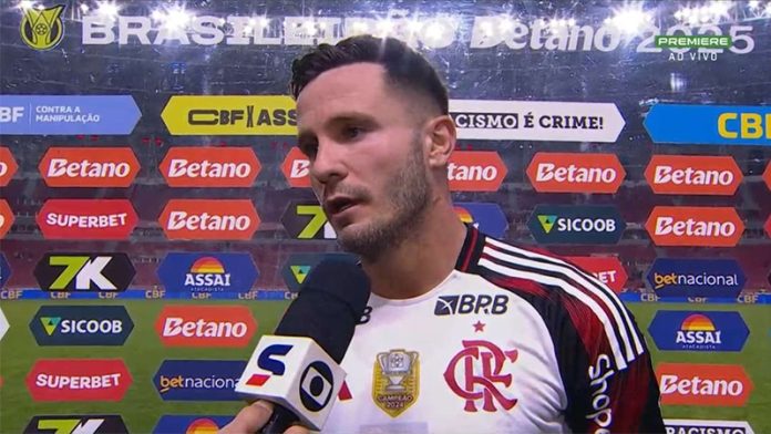 Saúl em entrevista após vitória do Flamengo sobre o Internacional no Beira-Rio