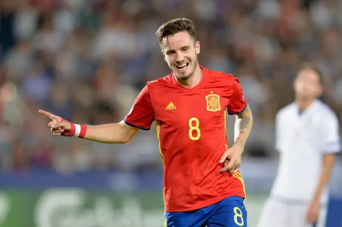 Saúl em campo pela Espanha