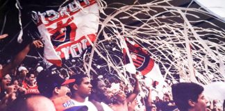 Torcida Jovem do Flamengo presente no Maracanã nos anos 90