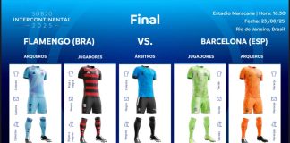 Uniformes de Flamengo x Barcelona no Mundial sub-20 2025
