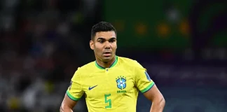 Casemiro em campo pela Seleção Brasileira