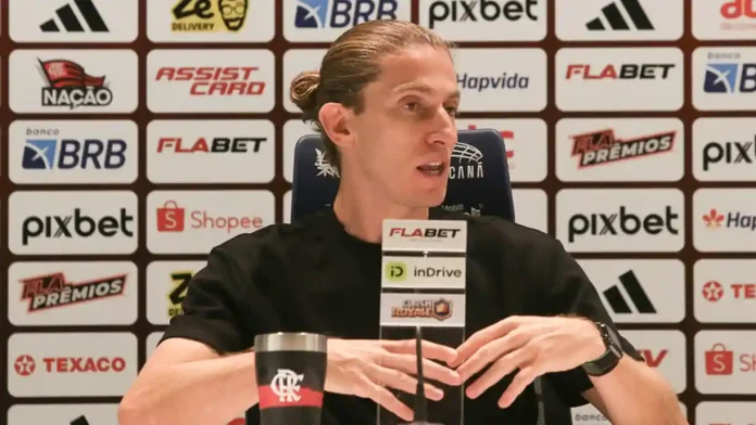 Filipe Luís em entrevista após empate do Flamengo em 1x1 com o Grêmio
