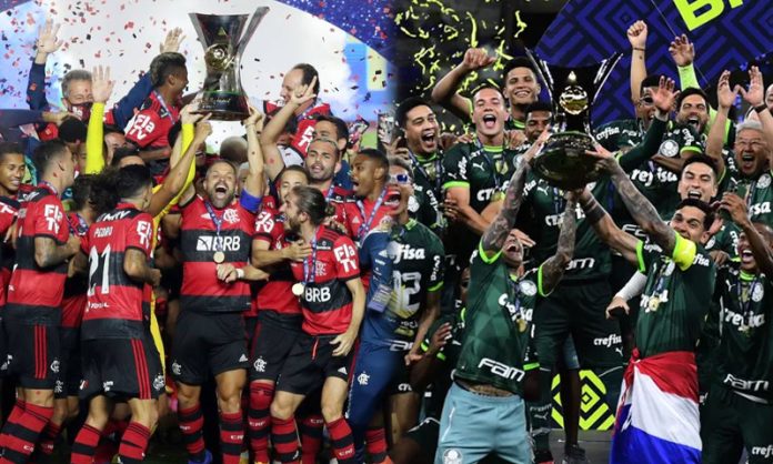 Flamengo e Palmeiras Campões do Brasileirão