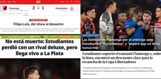 Mídia internacional repercute jogo do Flamengo e críticas à arbitragem