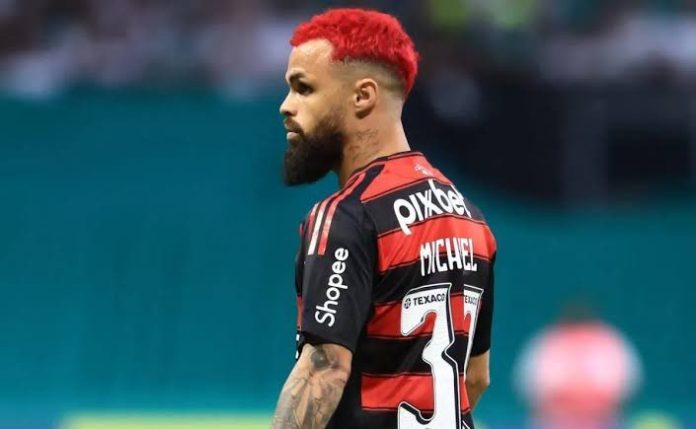 Michael em campo pelo Flamengo