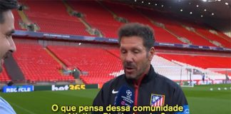 Simeone em entrevista para a TNT Sports