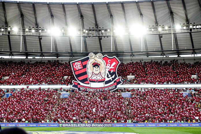 Nação Rubro-Negra presente no Maracanã no empate entre Flamengo e Grêmio - FOTO: Gilvan de Souza / Flamengo
