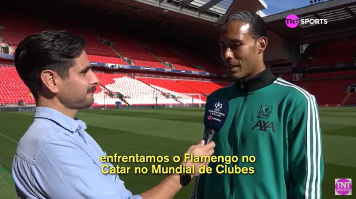 Van Dijk em entrevista para TNT Sports