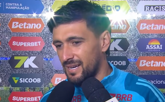 Arrascaeta em entrevista após vitória do Flamengo sobre o Palmeiras