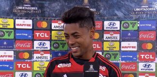 Bruno Henrique em entrevista após classificação do Flamengo para final da Libertadores da América