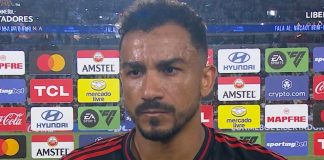 Danilo em entrevista após vitória do Flamengo sobre o Racing