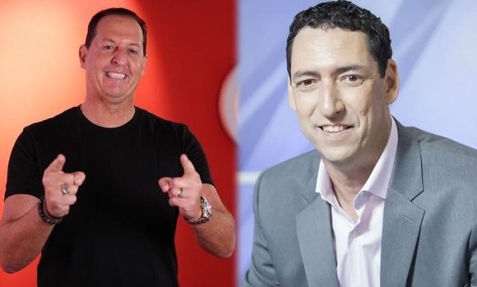 Jornalistas Benja e PVC