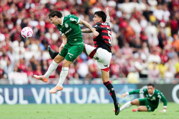 Pulgar-Flamengo-3-2-Palmeiras-191025-Foto-Gilvan-de-Souza Pulgar em campo na vitória do Flamengo sobre o Palmeiras - FOTO: Gilvan de Souza / Flamengo