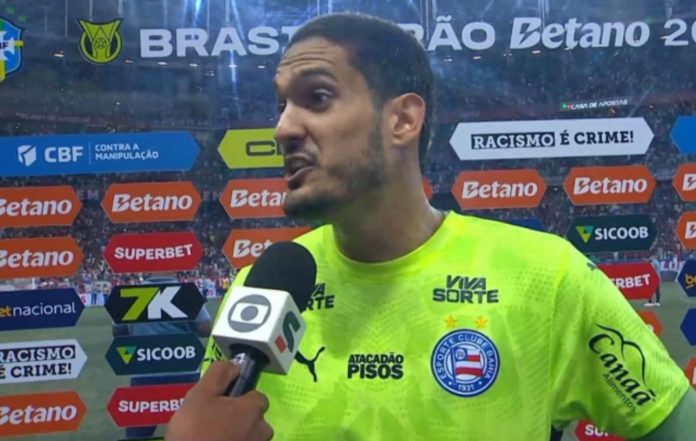 Ronaldo, goleiro do Bahia, em entrevista após vitória do Bahia sobre o Flamengo