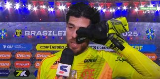 Rossi em entrevista na derrota do Flamengo para o Fortaleza
