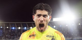 Rossi comemora a classificação do Flamengo para final da Libertadores da América - FOTO: Adriano Fontes / Flamengo