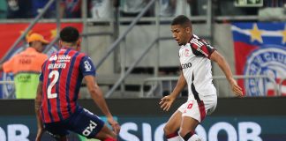 Samuel Lino em campo na derrota do Flamengo para o Bahia - FOTO: Gilvan de Souza / Flamengo