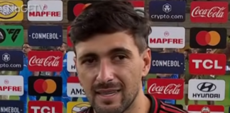 Arrascaeta em entrevista após conquistar o Tetracampeonato da Libertadores pelo Flamengo