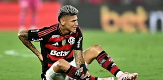 Carrascal sente dor e é substituído na vitória do Flamengo sobre o Sport