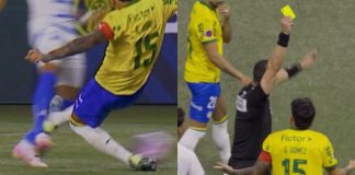 Lances idênticos e cartões diferentes para Palmeiras e Flamengo