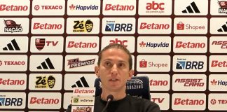 Filipe Luís em entrevista coletiva após vitória do Flamengo sobre o Sport