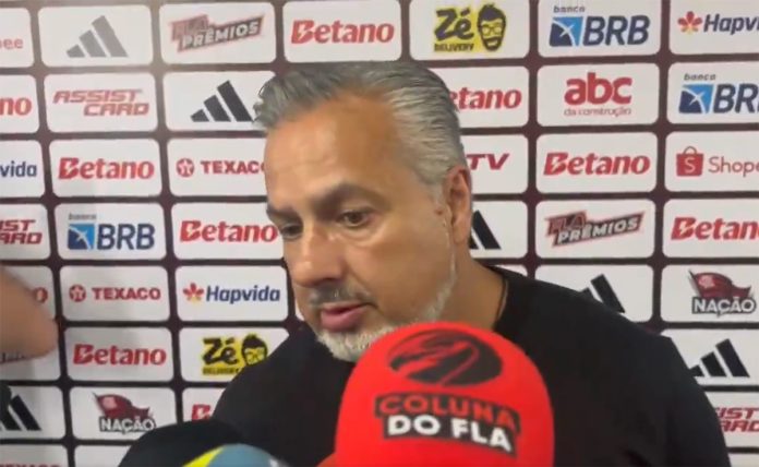 José Boto em entrevista após vitória do Flamengo sobre o Sport no Maracanã