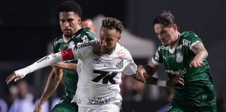 Com Neymar em campo, Santos bate o Palmeiras na Vila Belmiro