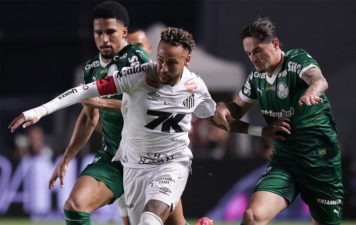 Com Neymar em campo, Santos bate o Palmeiras na Vila Belmiro