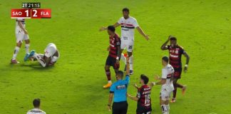 Gonzalo Plata é expulso no empate do Flamengo contra o São Paulo