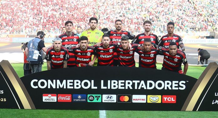 Time do Flamengo Tetracampeão da Libertadores da América 2025 - Foto: Gilvan de Souza / Flamengo